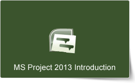 Microsoft Project 2013 Introduction Training
